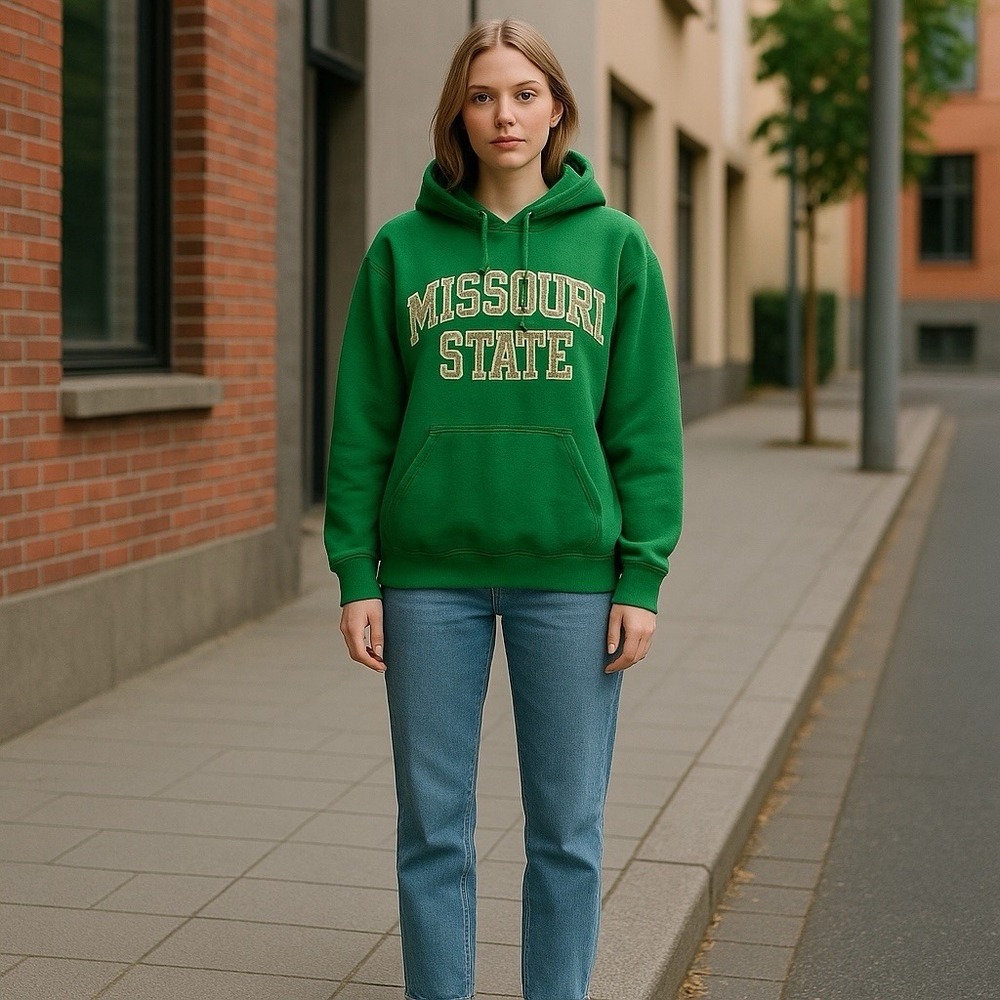 Missouri State‎ Hoodie Size S Green Pullover Sweatshirt